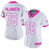 Women Nike Steelers 78 Alejandro Villanueva White Pink Rush Limited Jersey Dzhi,baseball caps,new era cap wholesale,wholesale hats